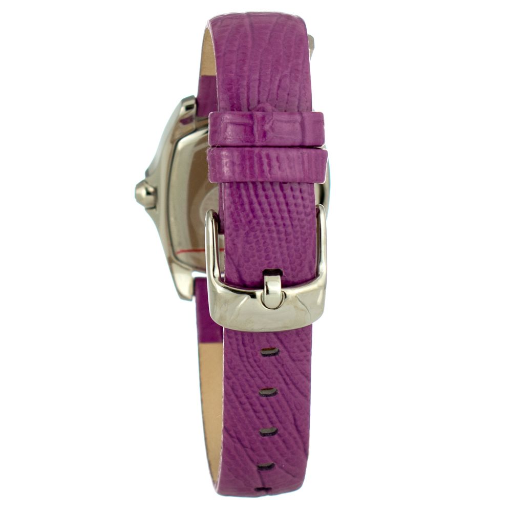 Chronotech Purple Leather Dress Watch