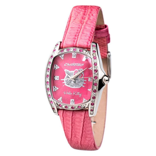 Chronotech Multicolor Leather Dress Watch