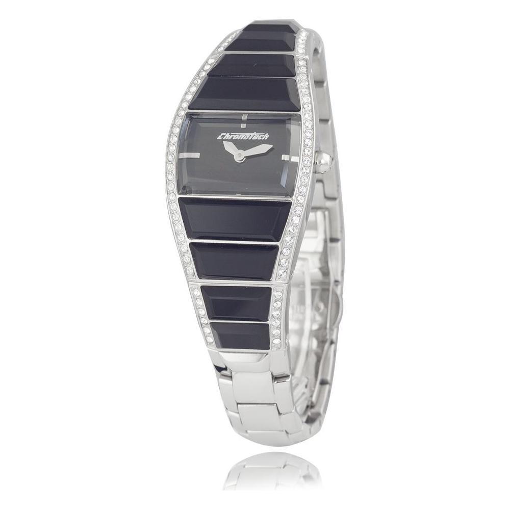 Chronotech Silver Stainless Steel Dress Watch