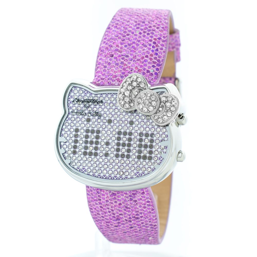 Chronotech Multicolor Leather Digital Watch