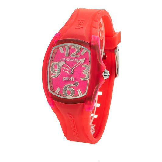 Chronotech Red Rubber Dress Watch