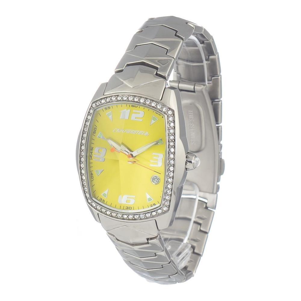 Chronotech Silver Stainless Steel Dress Watch