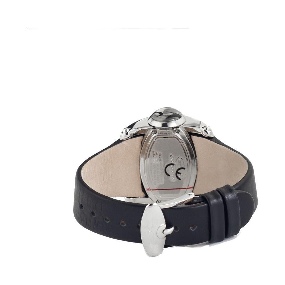 Chronotech Black Leather Dress Watch