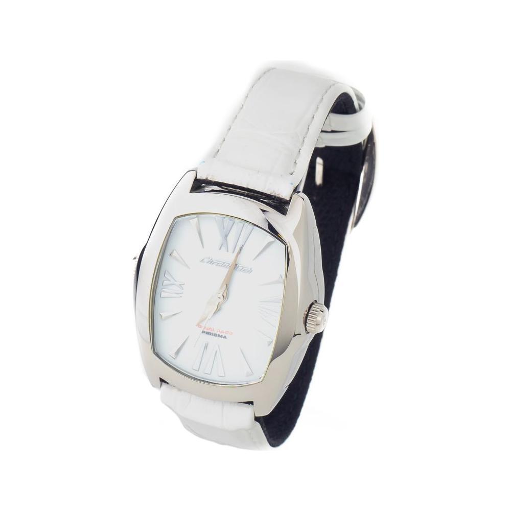 Chronotech Black Leather Dress Watch