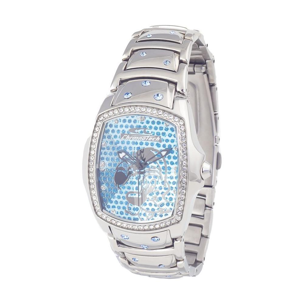 Chronotech Silver Stainless Steel Dress Watch