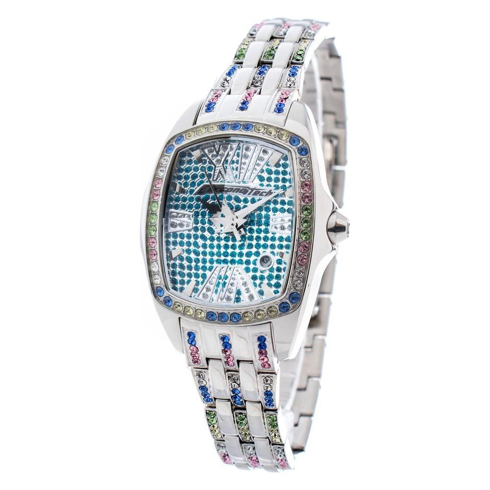 Chronotech Silver Stainless Steel Bracelet Watch