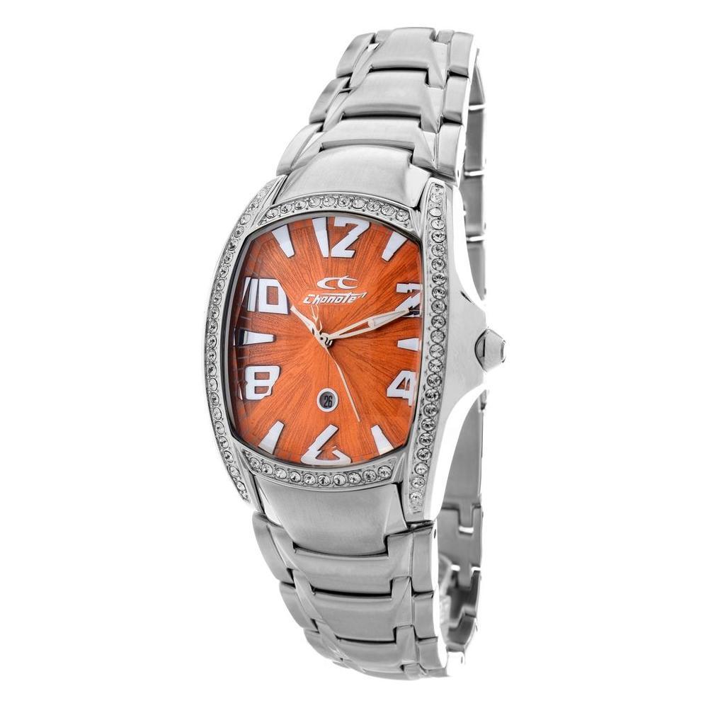 Chronotech Silver Stainless Steel Dress Watch