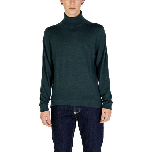 Calvin Klein Green Wool Sweater 1728,71956299936,Calvin Klein,Clothing,Green,IT48 | L,IT52 | XL,IT54 | XXL,Men,Men - Clothing,New with tags,Sweaters - Men - Clothing Calvin Klein CA-14587200150-IT48 | L