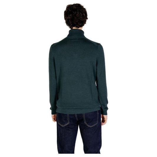 Calvin Klein Green Wool Sweater 1728,71956299936,Calvin Klein,Clothing,Green,IT48 | L,IT52 | XL,IT54 | XXL,Men,Men - Clothing,New with tags,Sweaters - Men - Clothing Calvin Klein CA-14587200150-IT48 | L