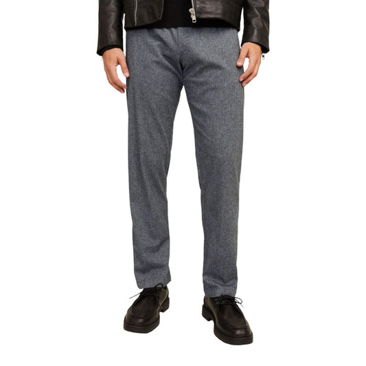 Jack Jones Gray Cotton Casual Pants