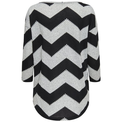 Only Gray Polyester Pattern Shirt