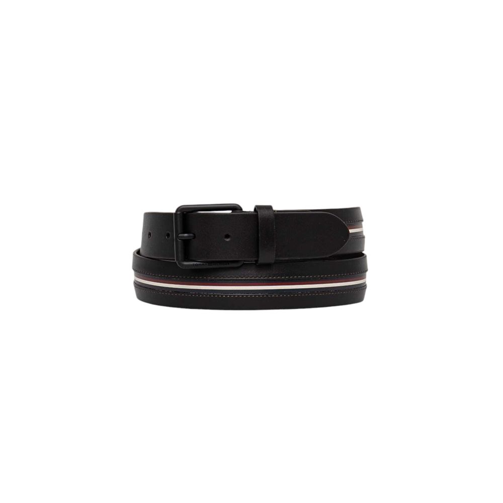 Tommy Hilfiger Black Leather Regular Belt