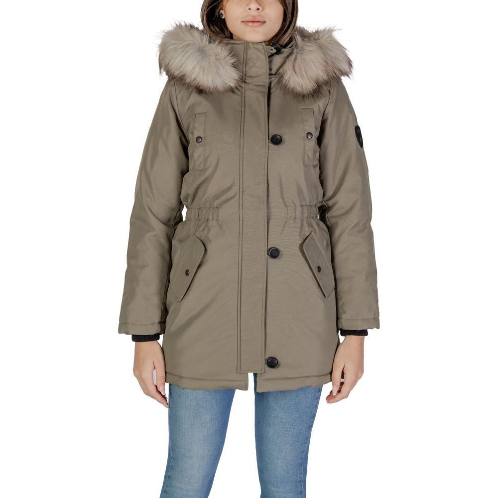 Only Green Polyester Parka ON-11462000149-IT40|S