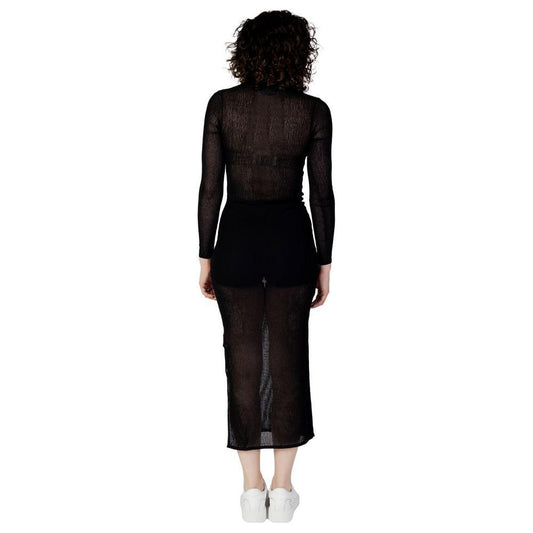 Calvin Klein Jeans Black Marabou Long CA-12009500009-IT38|XS