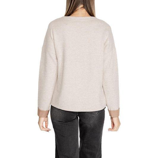 Street One Beige Viscose Tops & T-Shirt Street One Dark Slate Gray
