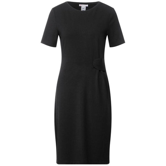 Street One Black Cotton Midi ST-13548400009-34 | XXS