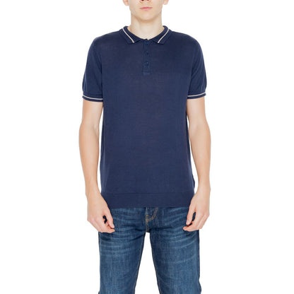 Hamaki-Ho Blue Cotton Shortsleeve Shirt