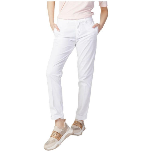 Blauer White Cotton Pant BL-11022400008-W30