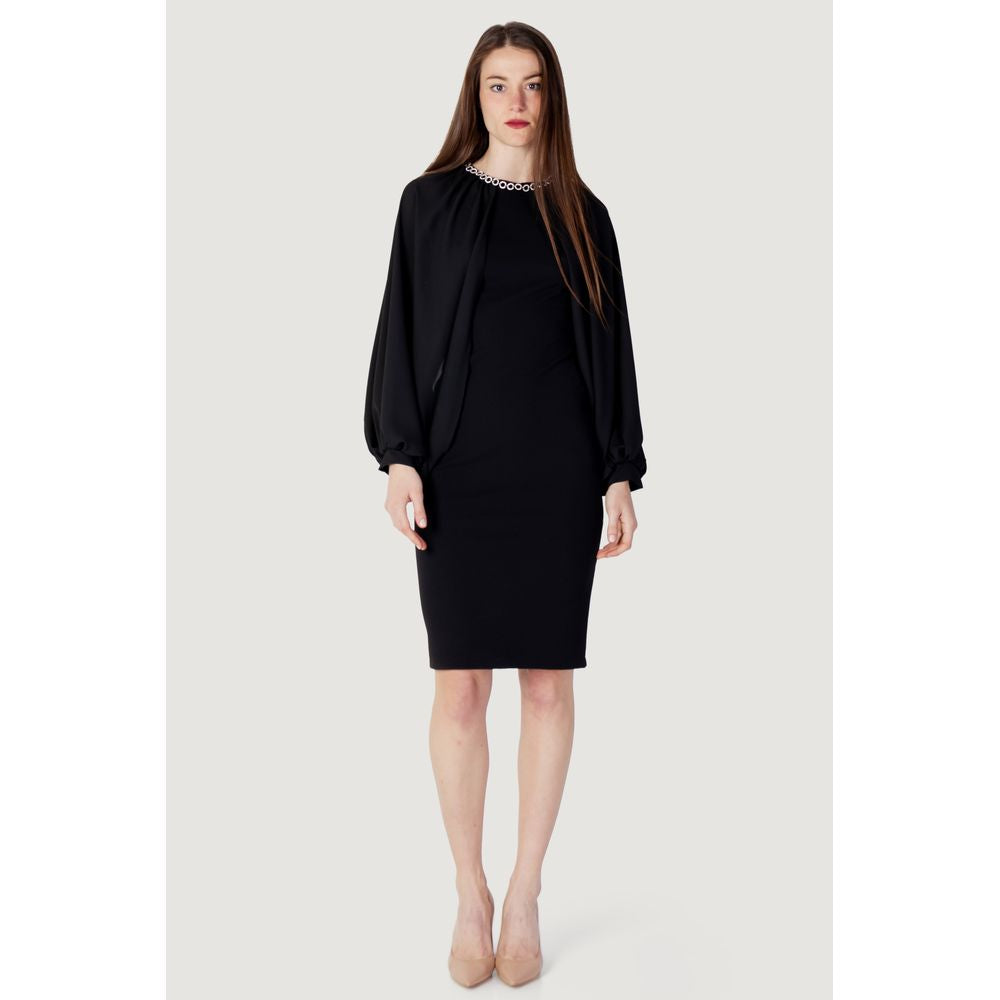 Rinascimento Black Polyester Long RI-11296600009-IT44|L