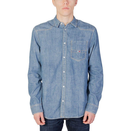 Tommy Hilfiger Jeans Blue Cotton Shirt TO-11572500176-IT52 | XL