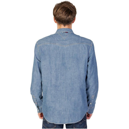 Tommy Hilfiger Jeans Blue Cotton Shirt TO-11572500176-IT52 | XL