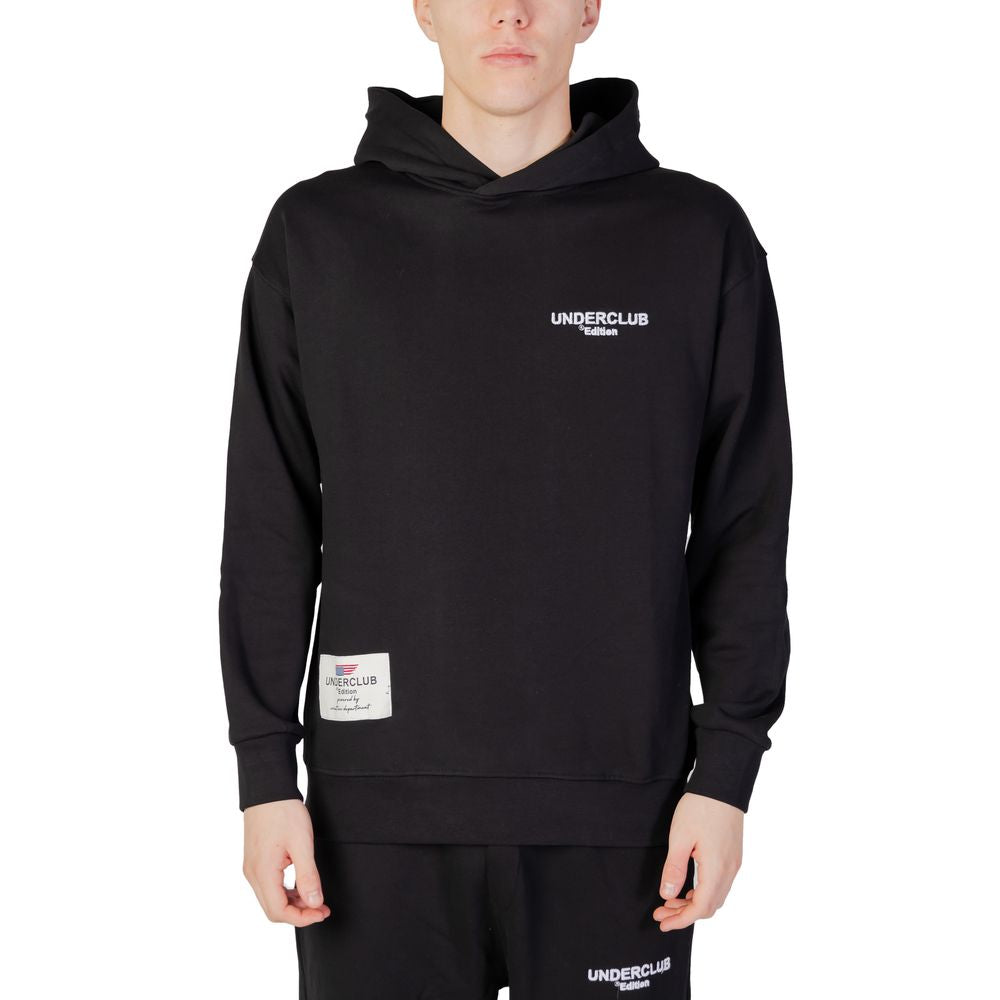 Underclub Black Cotton Hoodie