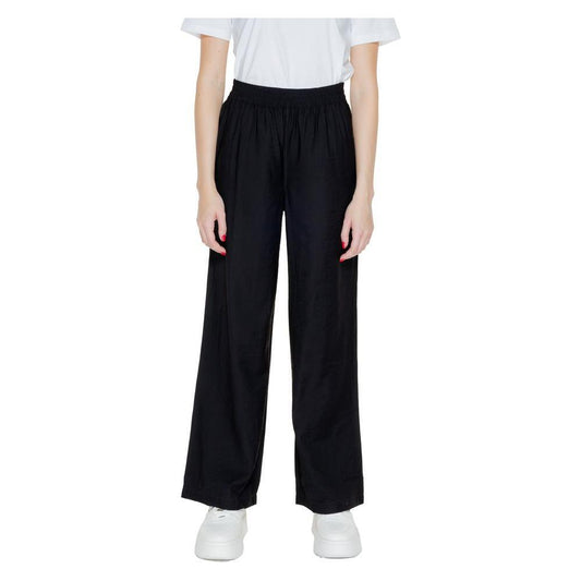 Jacqueline De Yong Black Viscose Pant JA-13392600009-IT44|L