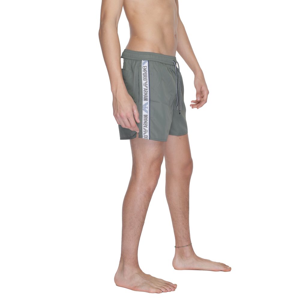 Emporio Armani Underwear Green Polyester Swim Shorts