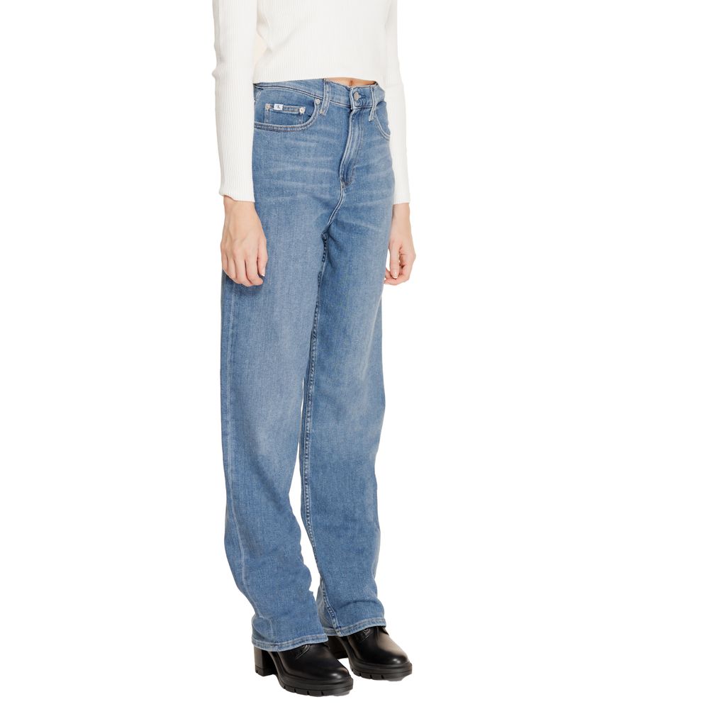 Calvin Klein Jeans Blue Cotton Relaxed Fit Jeans