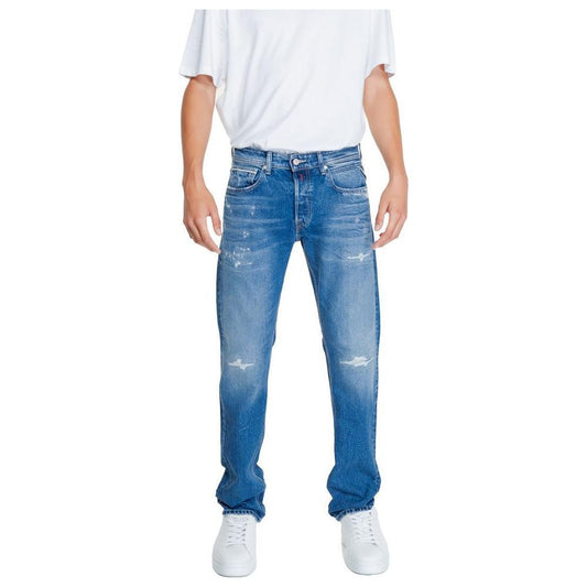 Replay Blue Cotton Relaxed Fit Jean RE-14826400010-W40 | L34