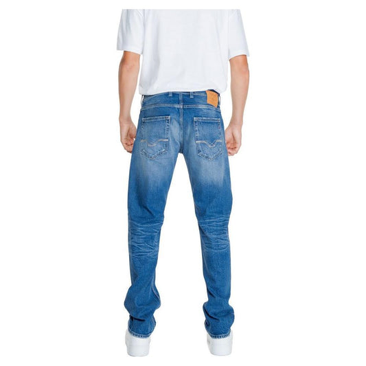 Replay Blue Cotton Relaxed Fit Jean RE-14826400010-W40 | L34