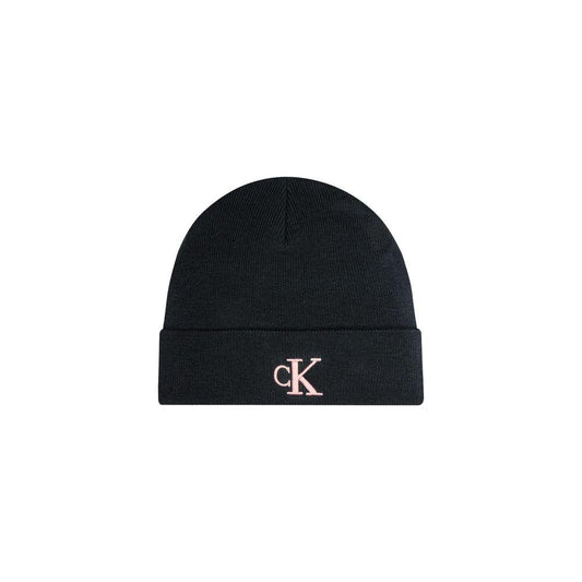 Calvin Klein Jeans Pink Recycled Polyester Beanie with Embroidered Logo
