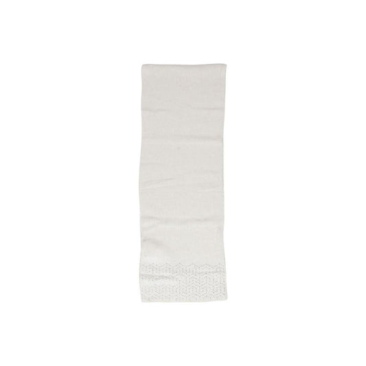 Alt Tag: Pieces Beige Polyester Scarf with Sequins - Elegant and Versatile Accessory