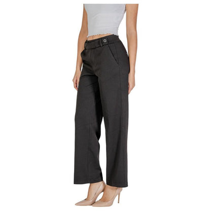 Street One Black Polyester Casual Pants