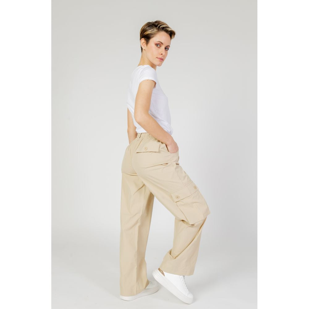 Only Beige Cotton Cargo Pants