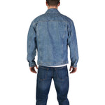 Hugo Boss Light Blue Cotton Jackets & Coat
