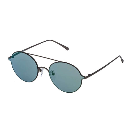 Zadig & Voltaire unisex gray metal sunglasses with green lenses, 56/19/135mm dimensions.