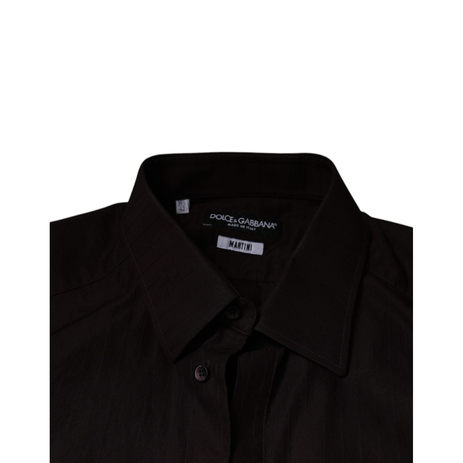 Dolce & Gabbana Purple Cotton Slim Fit MARTINI Dress Shirt