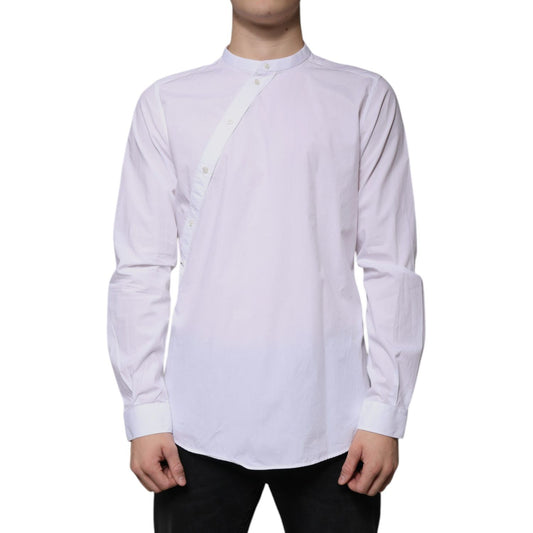 Dolce & Gabbana White Cotton Slim Fit MARTINI Dress Shirt