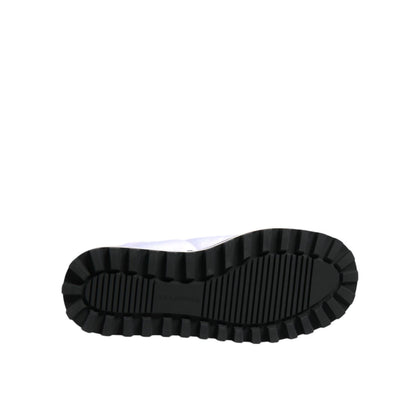 Dolce & Gabbana White Viscose Padded Mid Calf Boots Shoes