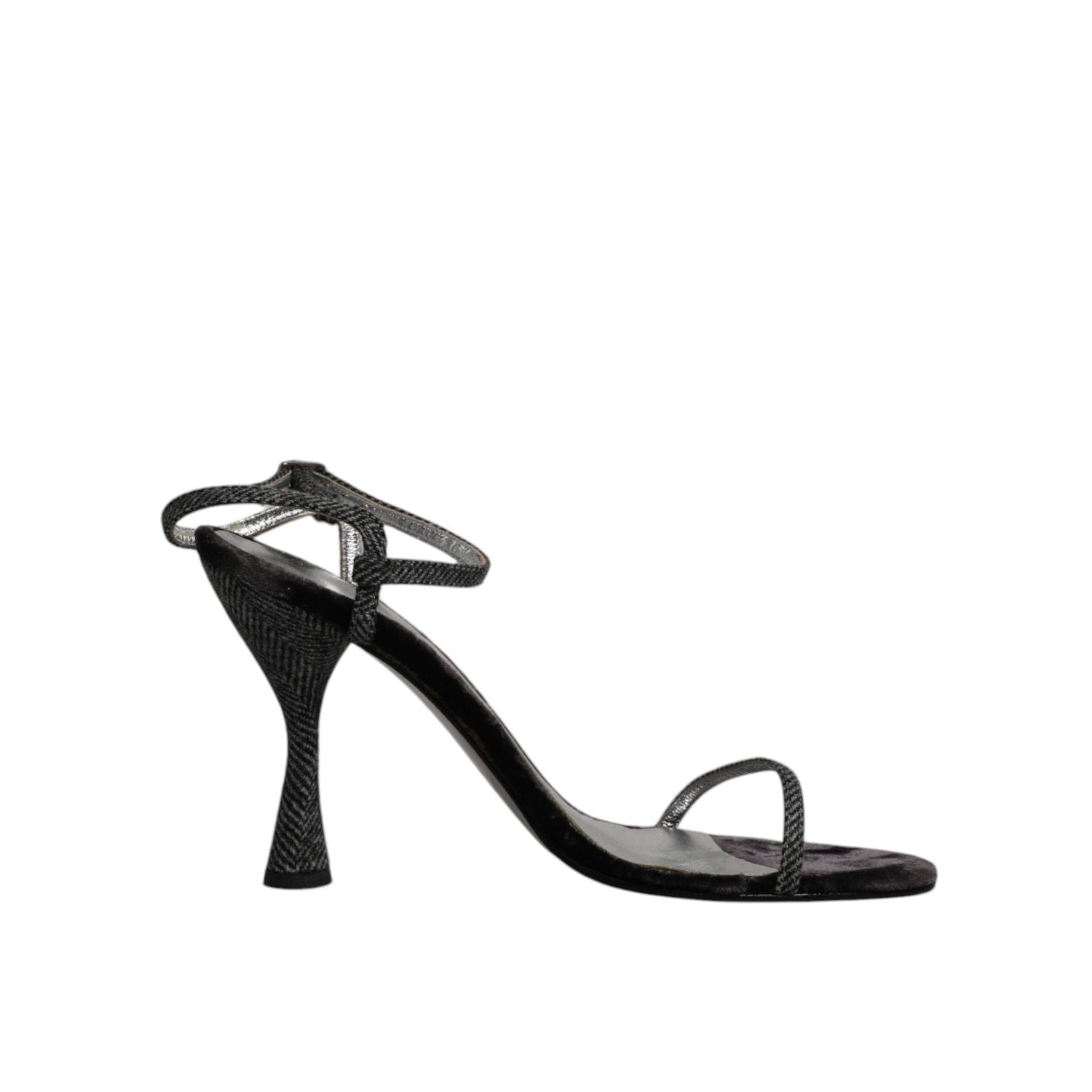 Dolce & Gabbana Black Ankle Strap High Heels Sandals Shoes