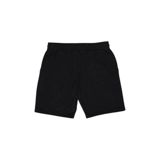 Refrigiwear black cotton men's Bermuda shorts for fall/winter, made with 61% cotton and 39% polyester