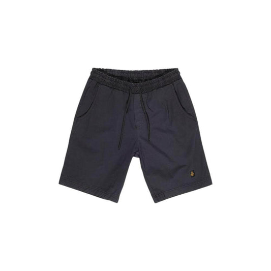 Refrigiwear men's black cotton Bermuda shorts, 98% cotton and 2% elastane, suitable for fall/winter collection.
