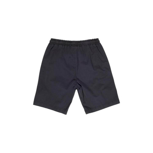 Refrigiwear men's black cotton Bermuda shorts for fall/winter, 98% cotton, 2% elastane, comfortable elastic waistband