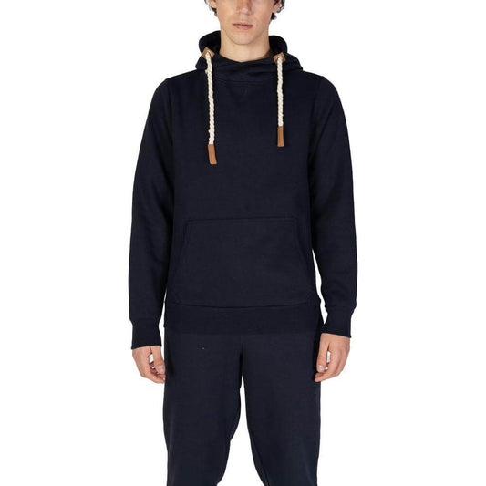 Hydra Clothing blue cotton sweater for men, featuring fall/winter collection, made of 60% cotton and 40% polyester.