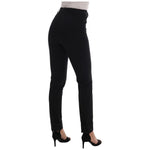 Ermanno Scervino Sleek Black Stirrup Leggings Jeans & Pants Ermanno Scervino Black