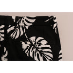 Dolce & Gabbana Slim Fit Leaf Print Ankle Pants Dolce & Gabbana Gray