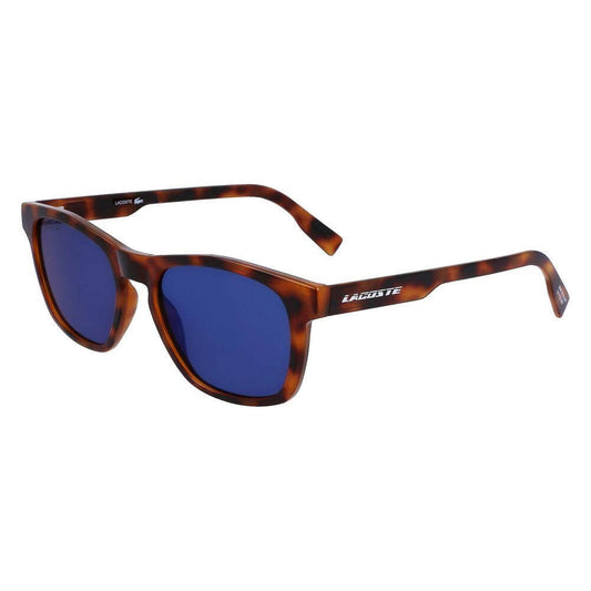 Lacoste Brown Bio Injected Sunglasses, Model L988S-240, Blue Lenses, Eco-Friendly Material, Stylish Design, Category 3