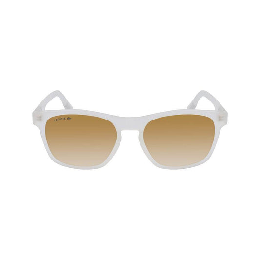 Lacoste transparent bio injected sunglasses with brown lenses, model L988S-970, featuring a lens size of 54mm.