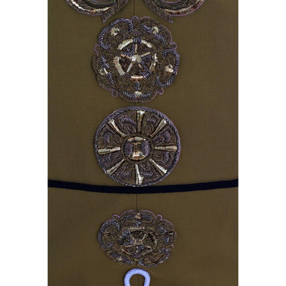 Dolce & Gabbana Yellow Crystal Cross Vest Jacket Vest Jacket